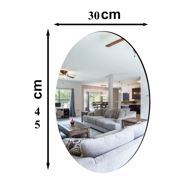 Oval Shape Sticker Mirror (30*45)